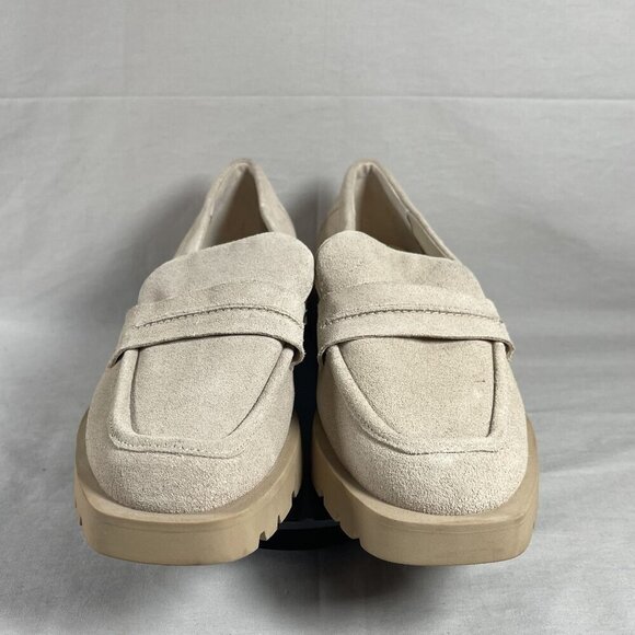 Dolce Vita Women's‎ Ivory Suede Elias Slip On Lug Sole Loafers Shoe Size 10-NEW - Picture 2 of 8